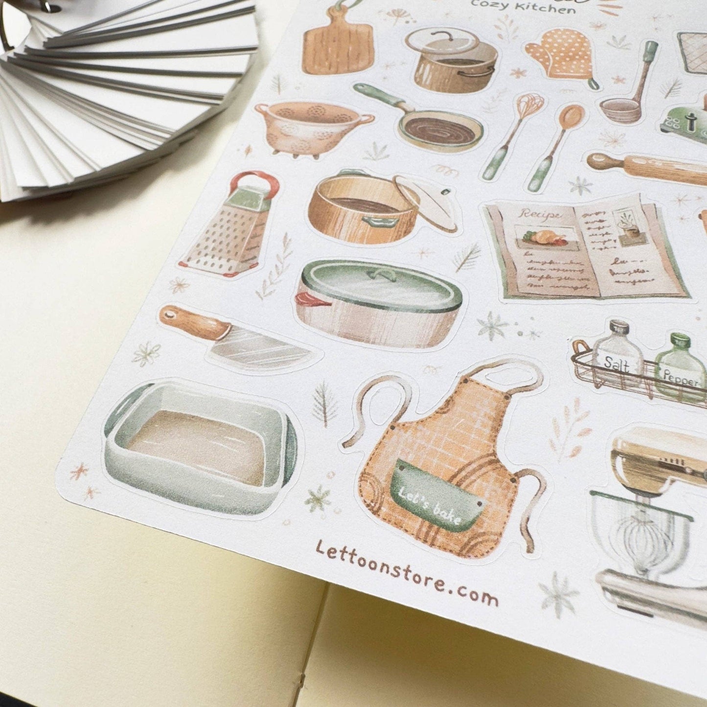 Sticker Sheet - Aesthetic Cozy Kitchen