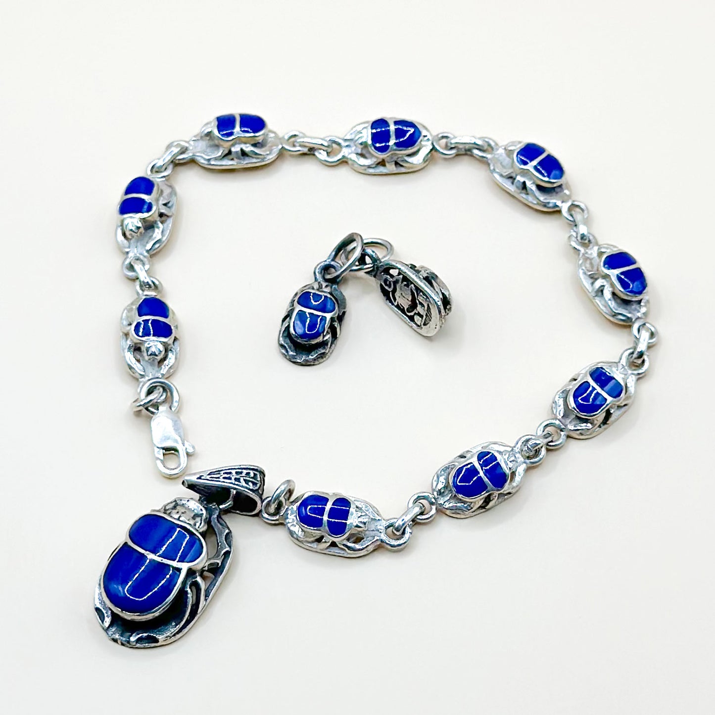 Blue Scarab pendant