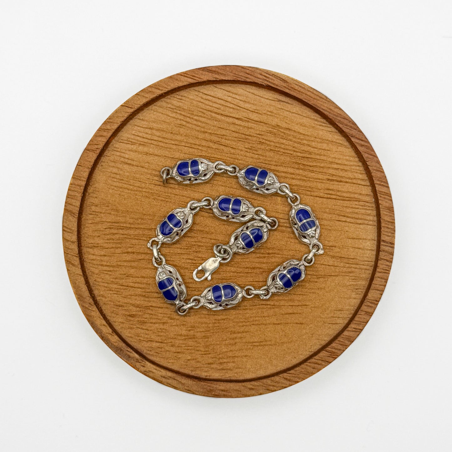 Blue Scarab bracelet