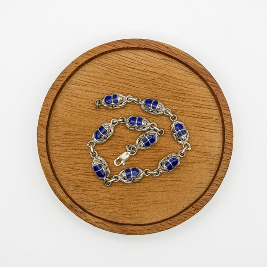 Blue Scarab bracelet
