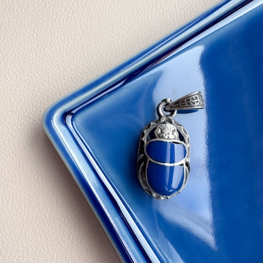 Blue Scarab pendant