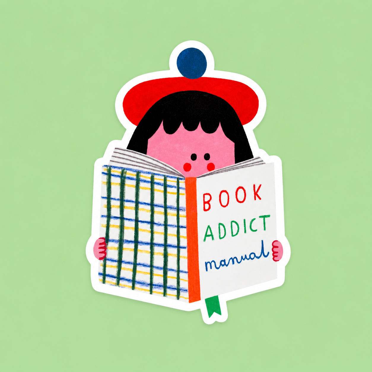 BOOK ADDICT sticker