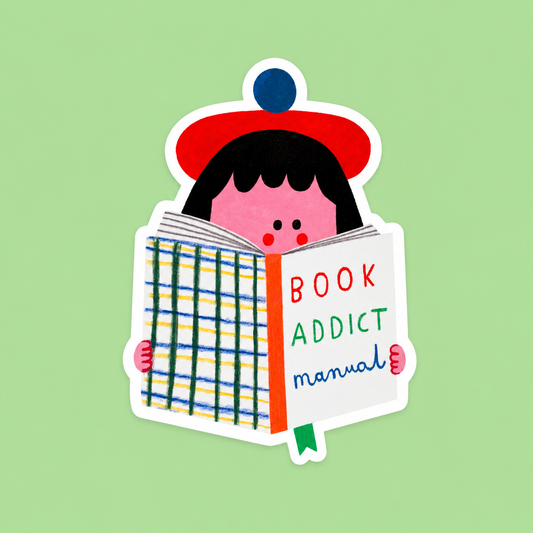 BOOK ADDICT sticker