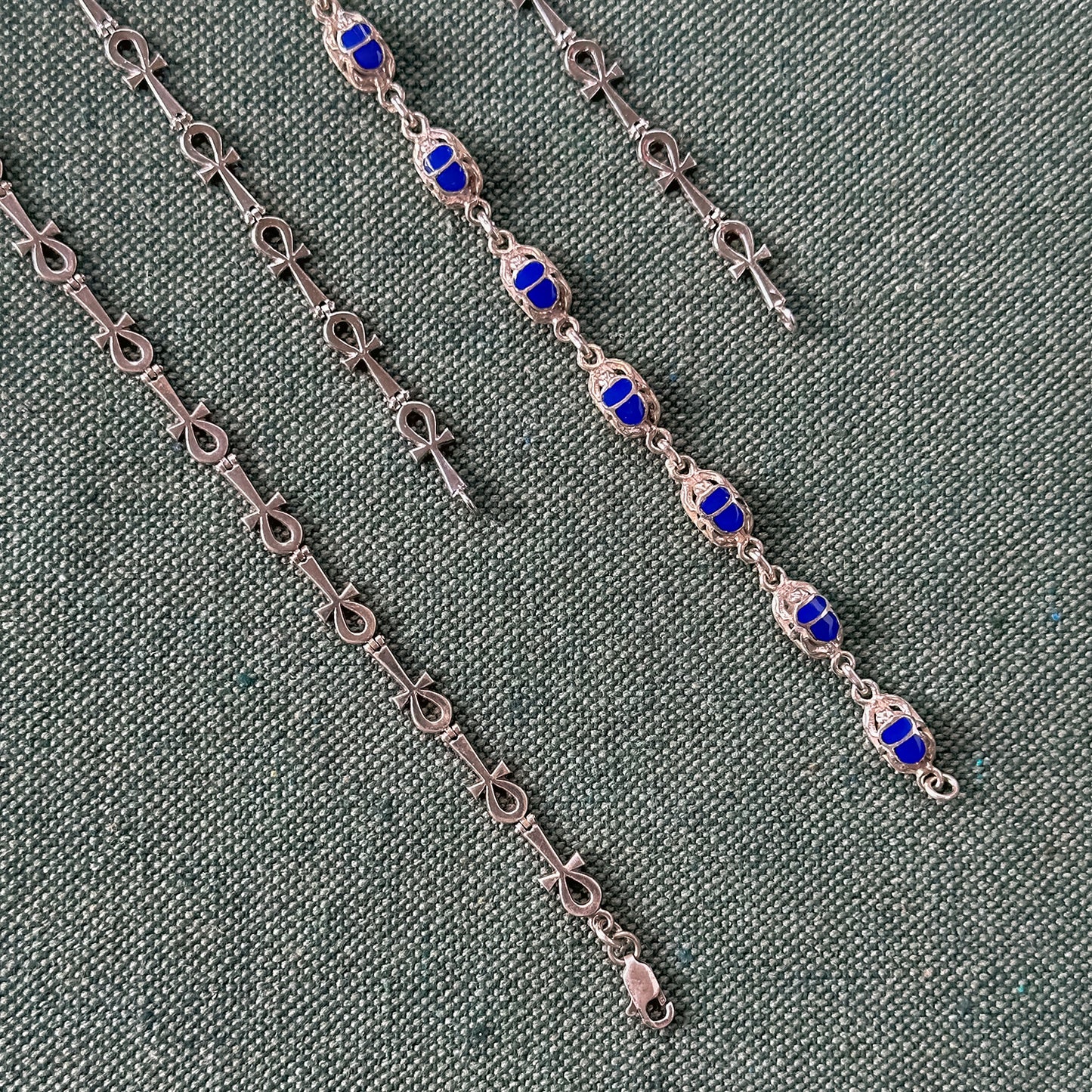 Blue Scarab bracelet