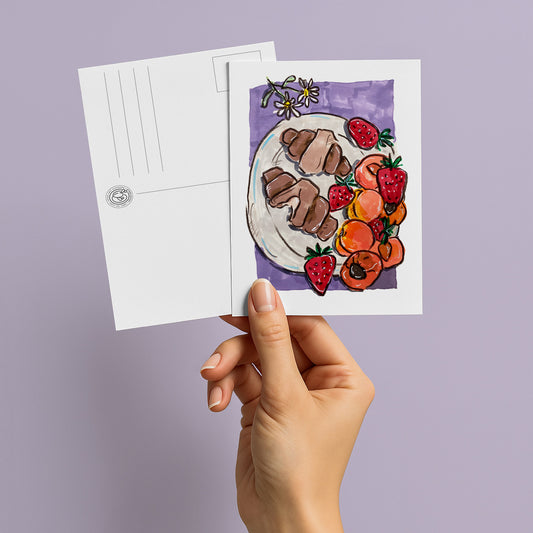 Breakfast postcard