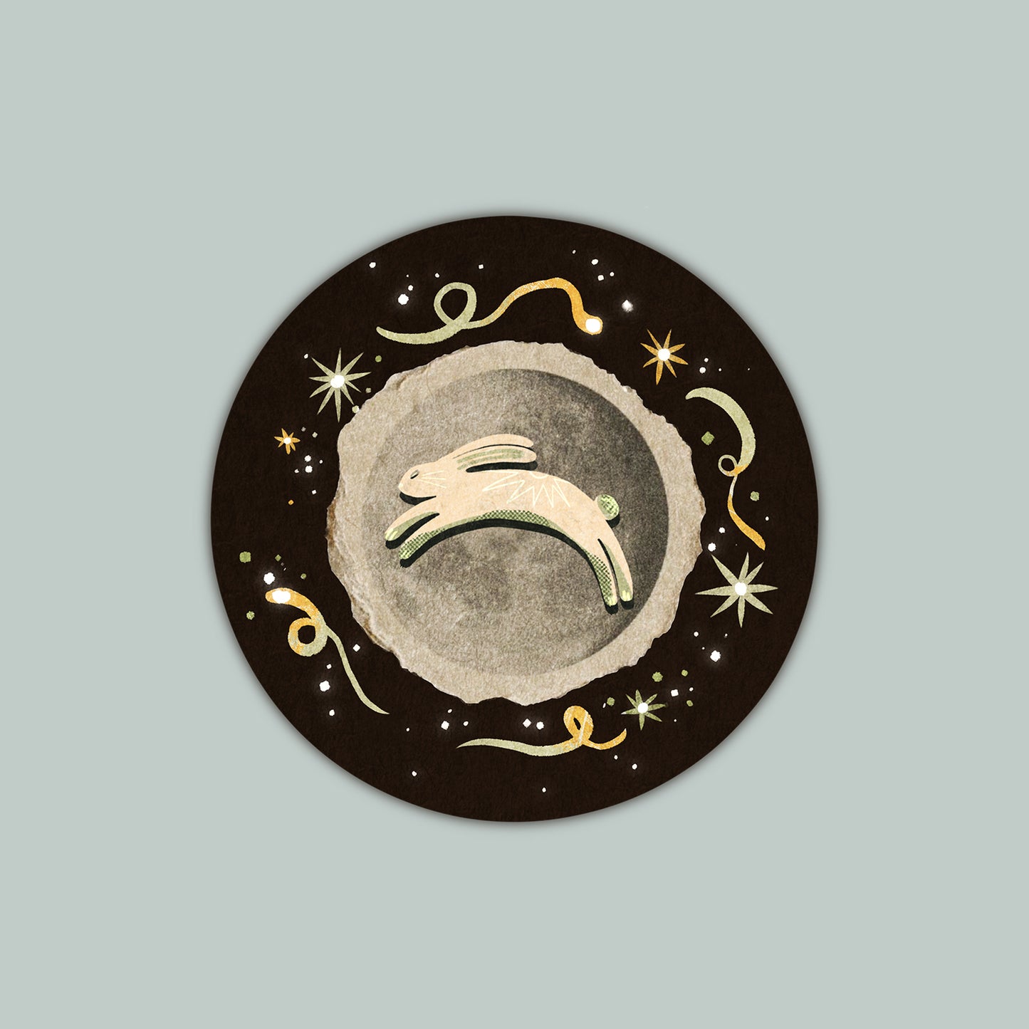 Moon Rabbit Sticker
