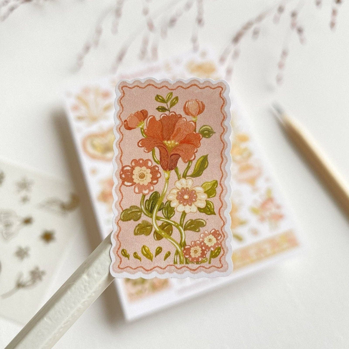 Sticker Sheet - Romantic Flower