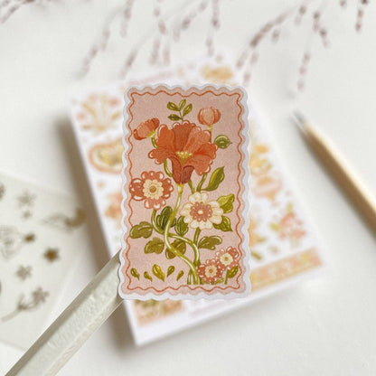 Sticker Sheet - Romantic Flower