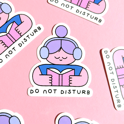 Do not disturb sticker