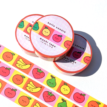 Fruit friends washi tape