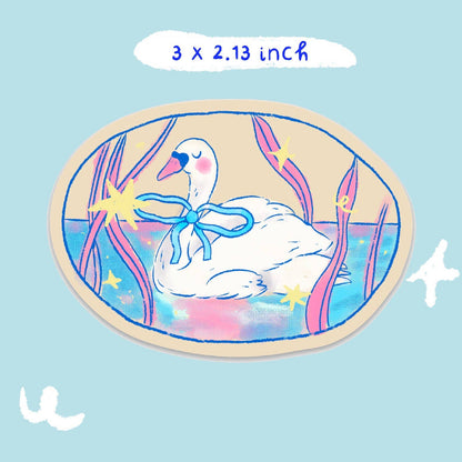 Dreamy Swan Sticker