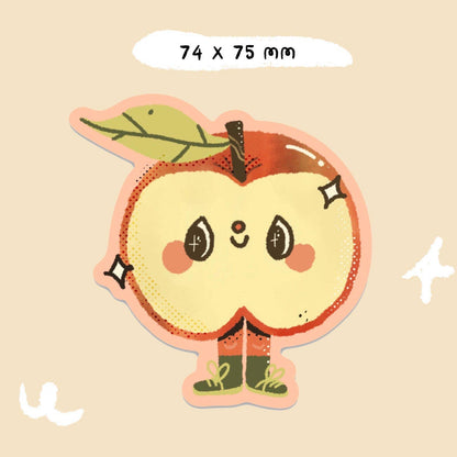 Apple core cutie Vinyl sticker