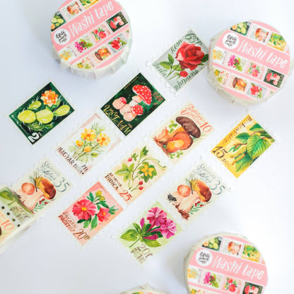 Botanical Stamps Washi Tape