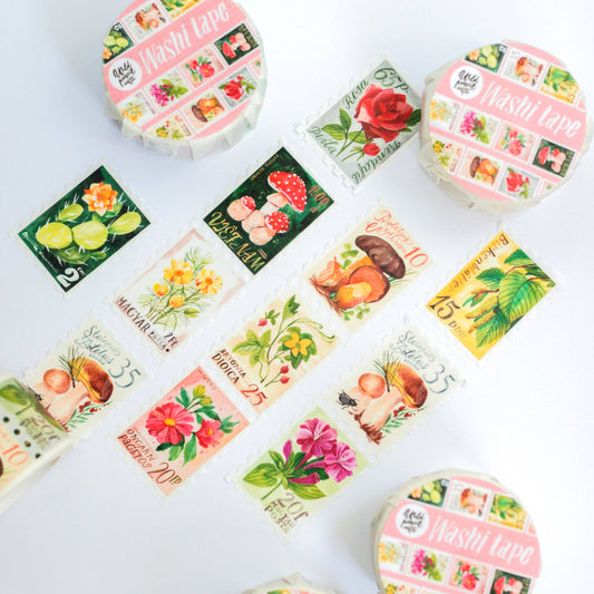 Botanical Stamps Washi Tape