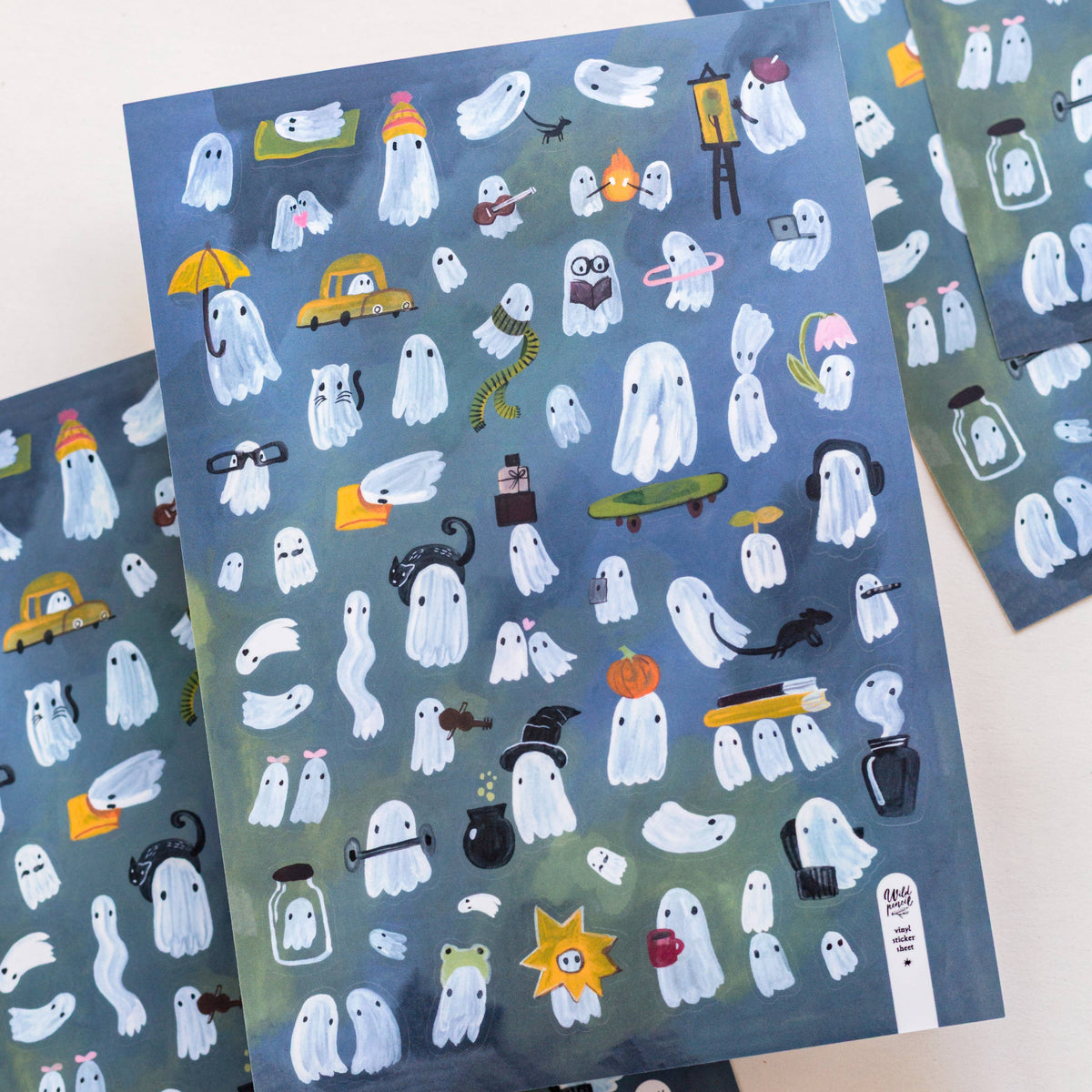 Ghosts Vinyl sticker sheet