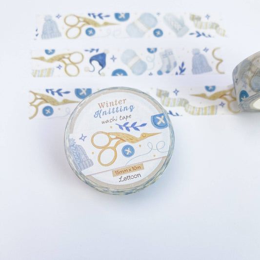 Winter Washi Tape - Winter Knitting