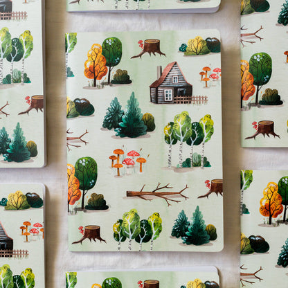 Cottage in the Woods A5 Notebook
