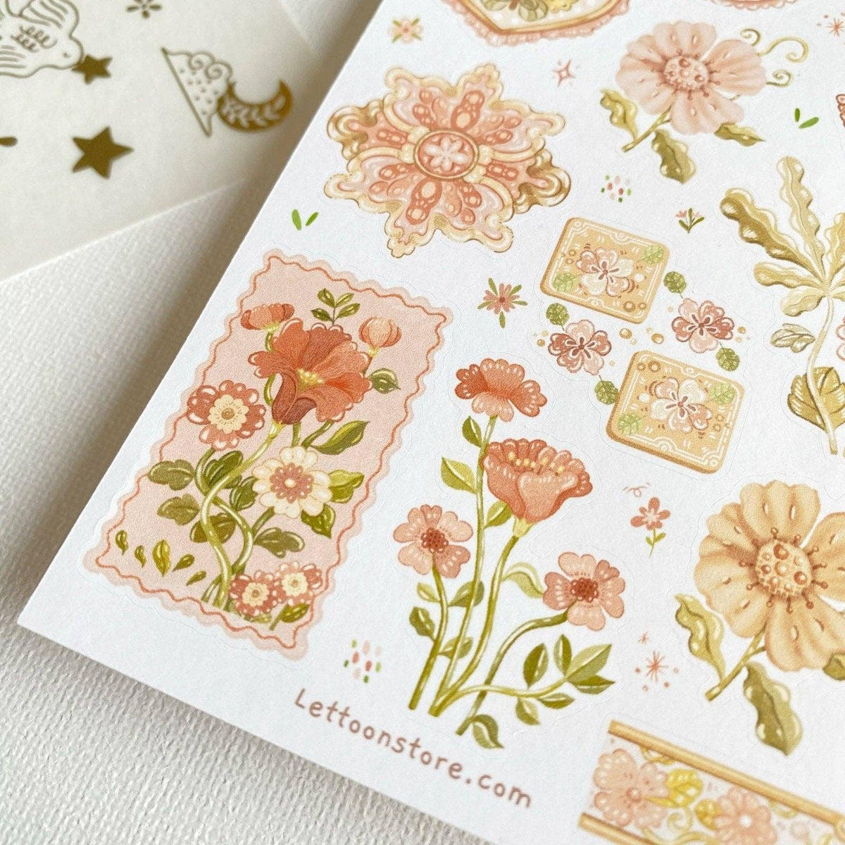 Sticker Sheet - Romantic Flower
