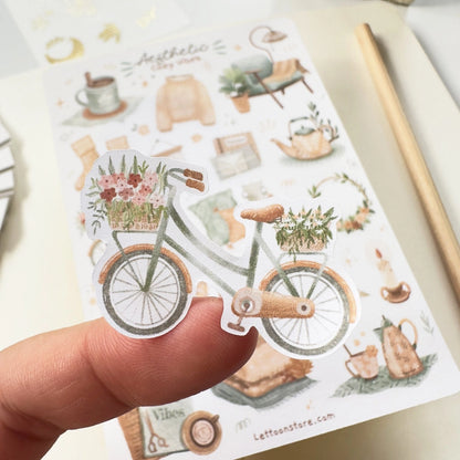 Sticker Sheet - Aesthetic Cozy Vibes
