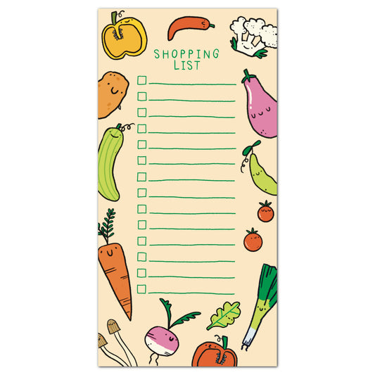 Veggie Shopping List Notepad