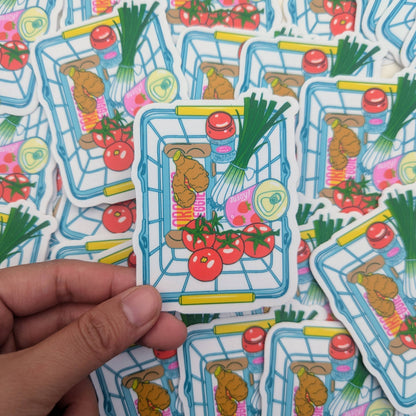 Tomato Egg Vinyl Sticker