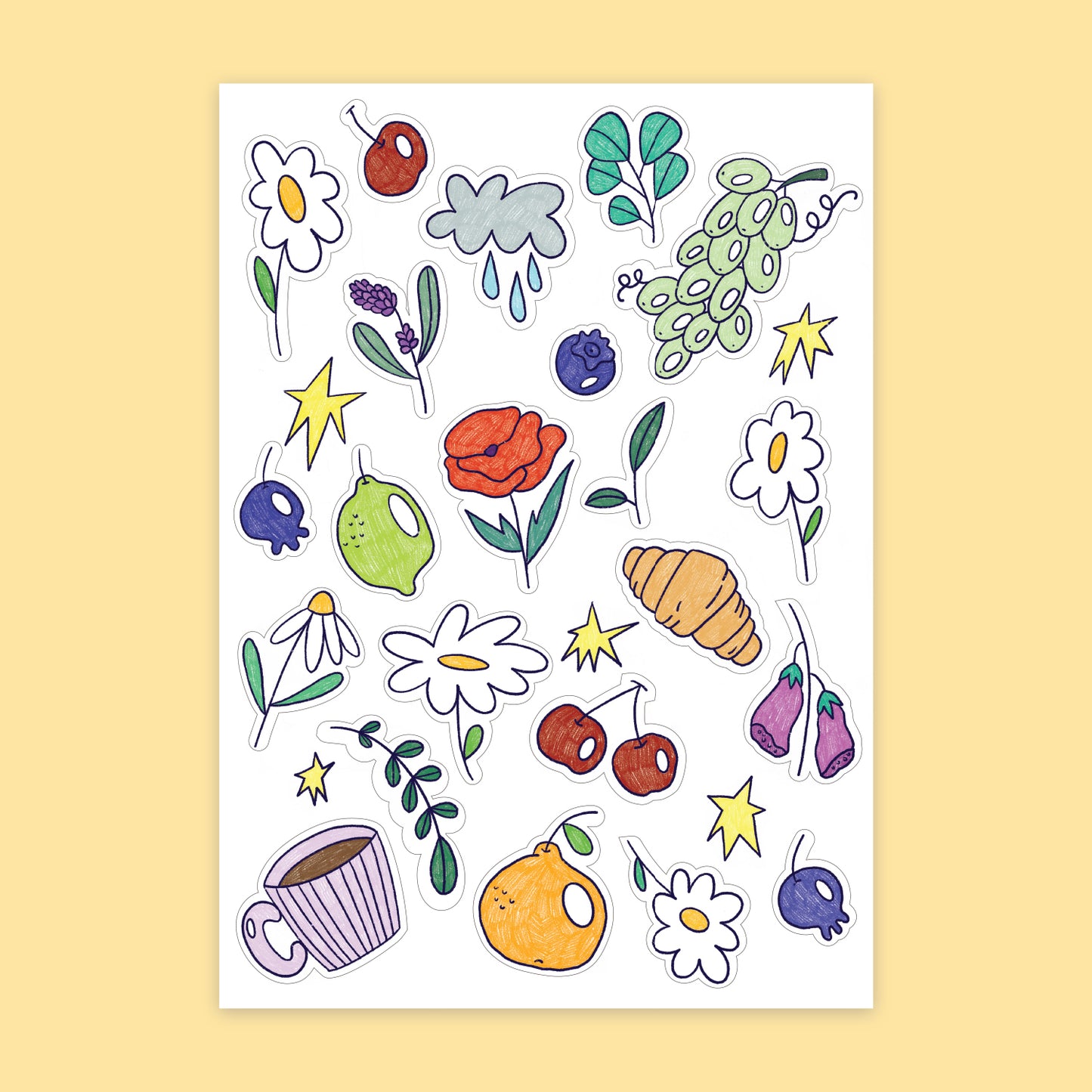 Cozy Elements Sticker Sheet