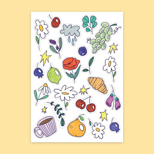 Cozy Elements Sticker Sheet