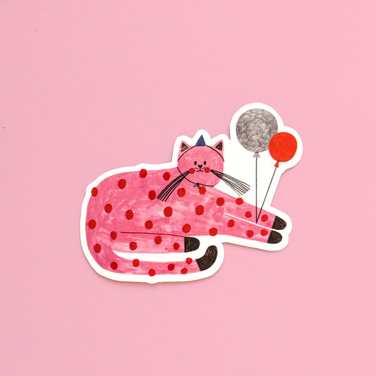 PINK CAT sticker