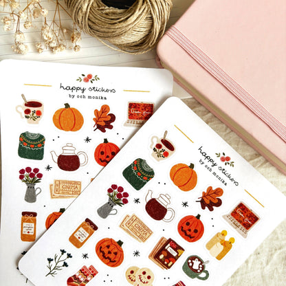 Cozy Halloween - Sticker Sheet
