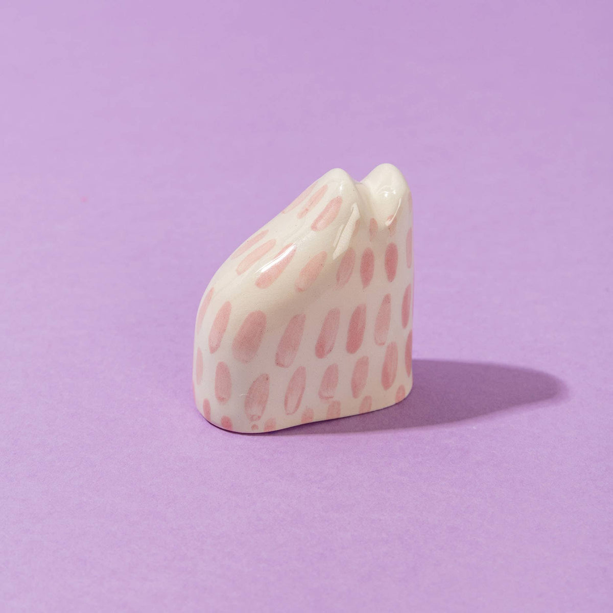 Tiny Cat Pink / Ceramic Piece