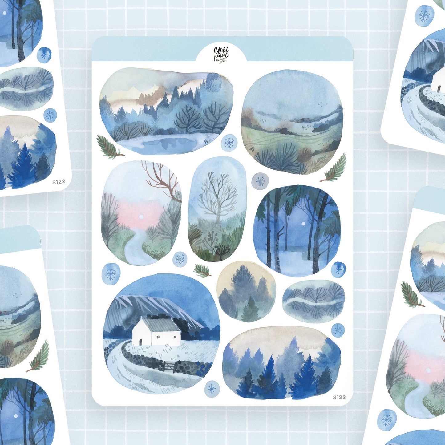 Windows Into Winter Sticker Sheet