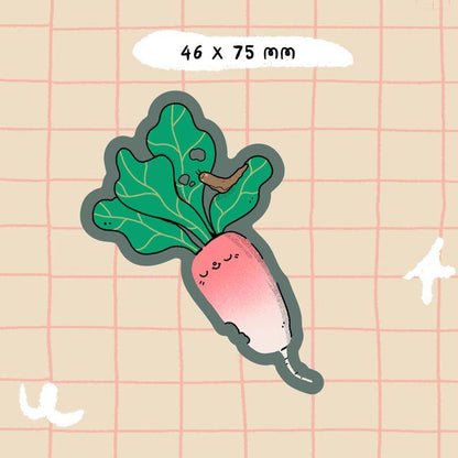 Radish Vinyl Sticker