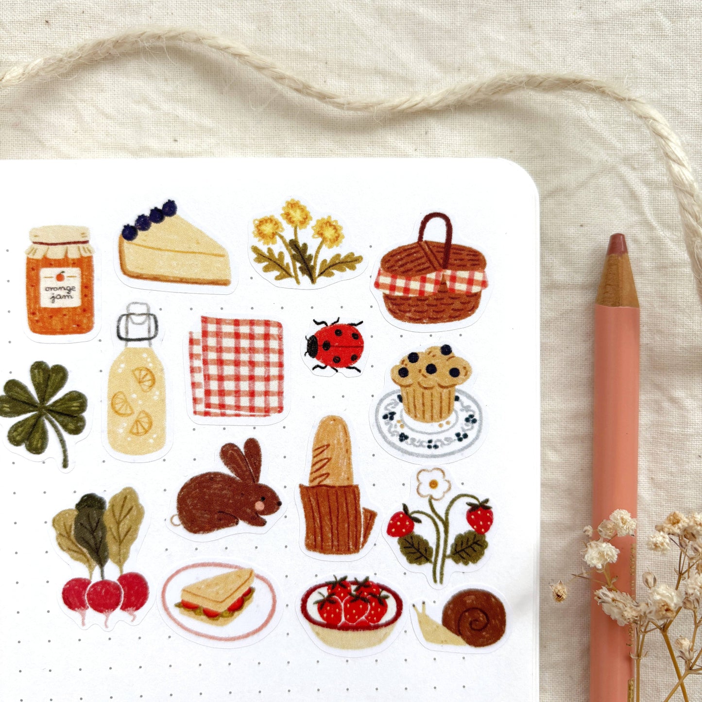 Spring Picnic - Sticker Sheet