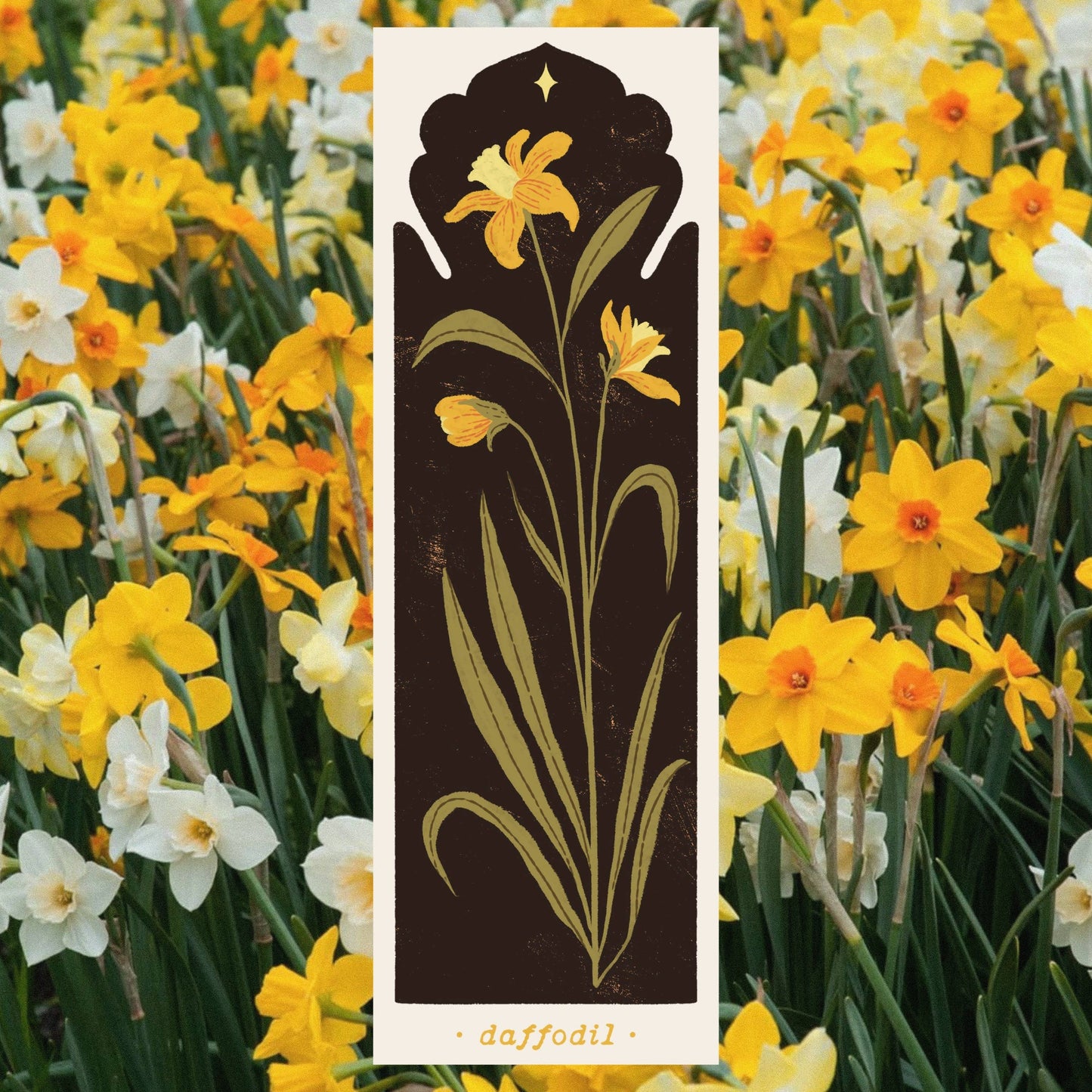 March Birth Flower -  Daffodil Bookmark