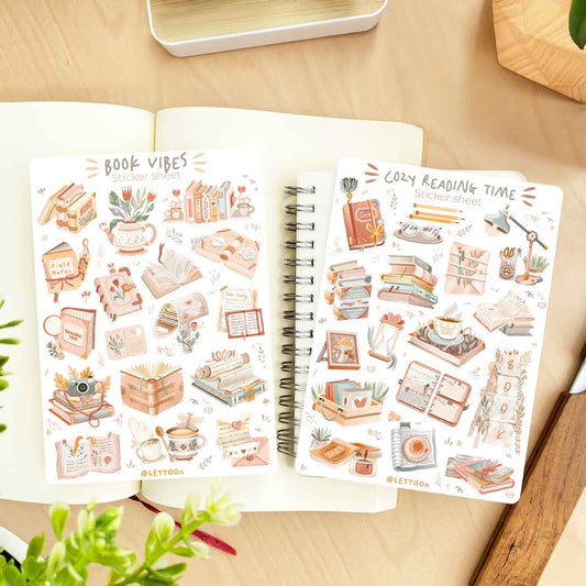 Sticker Sheet - Reading Time- Two sheets