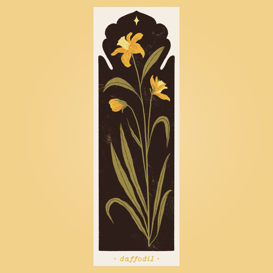 March Birth Flower -  Daffodil Bookmark