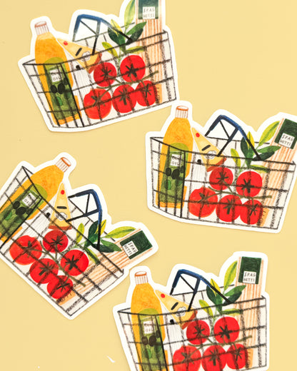 SPAGHETTI CART sticker