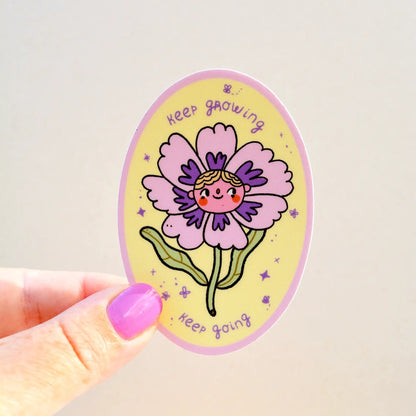 Keep Growing Vinyl Sticker