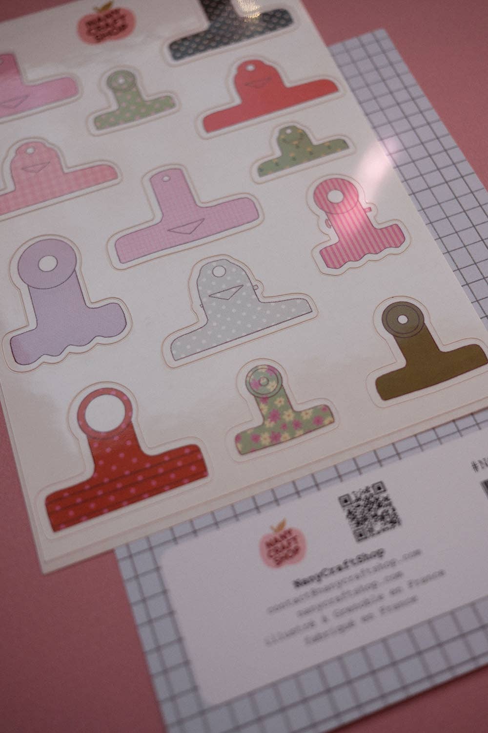 Paper clips - A6 sticker sheet