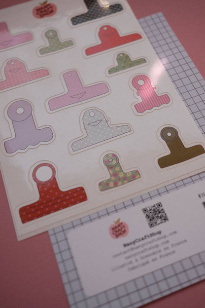 Paper clips - A6 sticker sheet