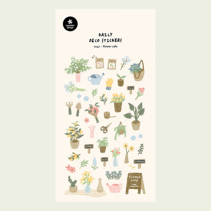 Deco Stickers - Flower Cafe