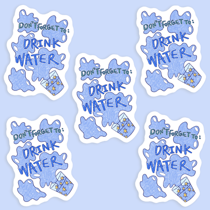 Drink Water Reminder Vinyl Sticker