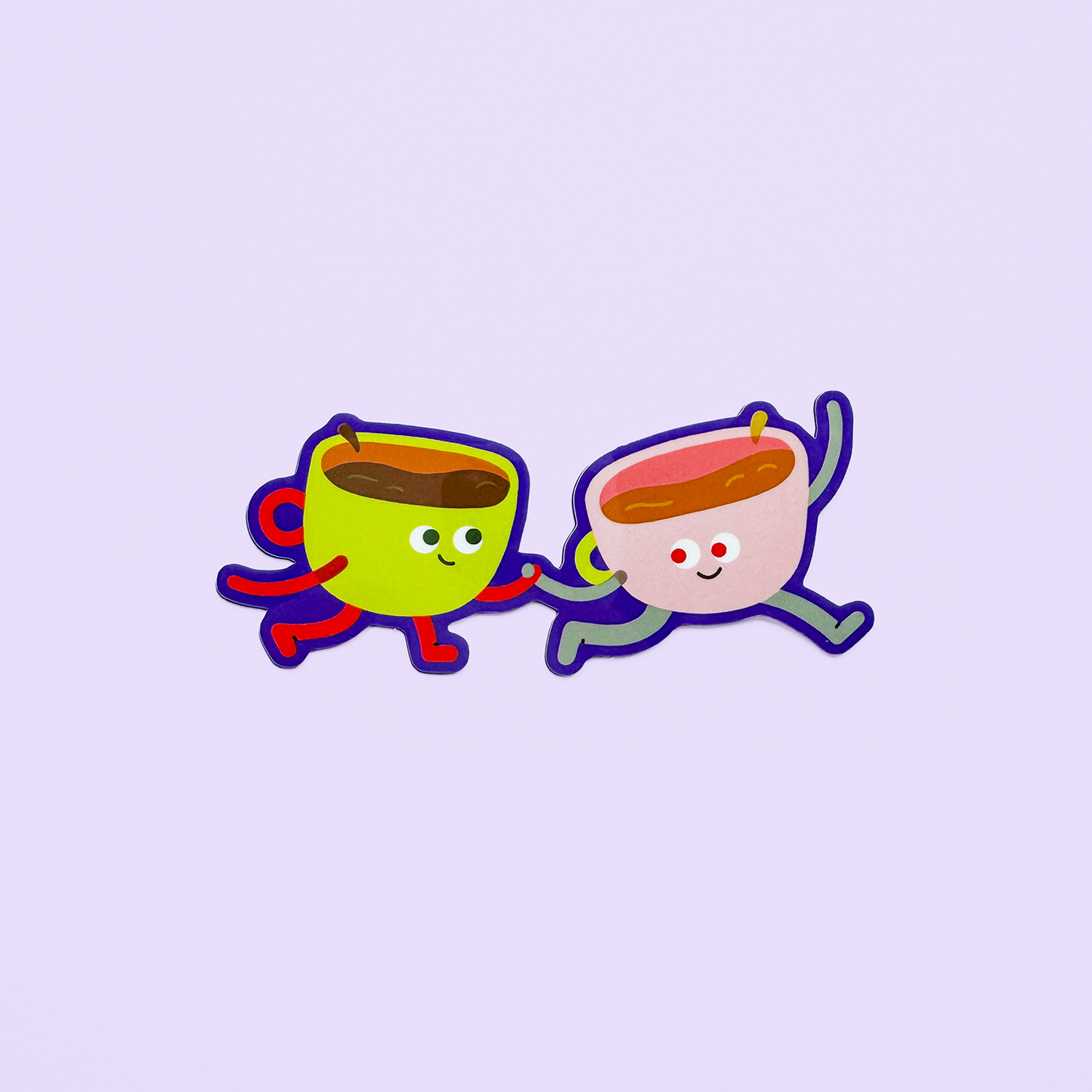 Teacups Vinyl Sticker