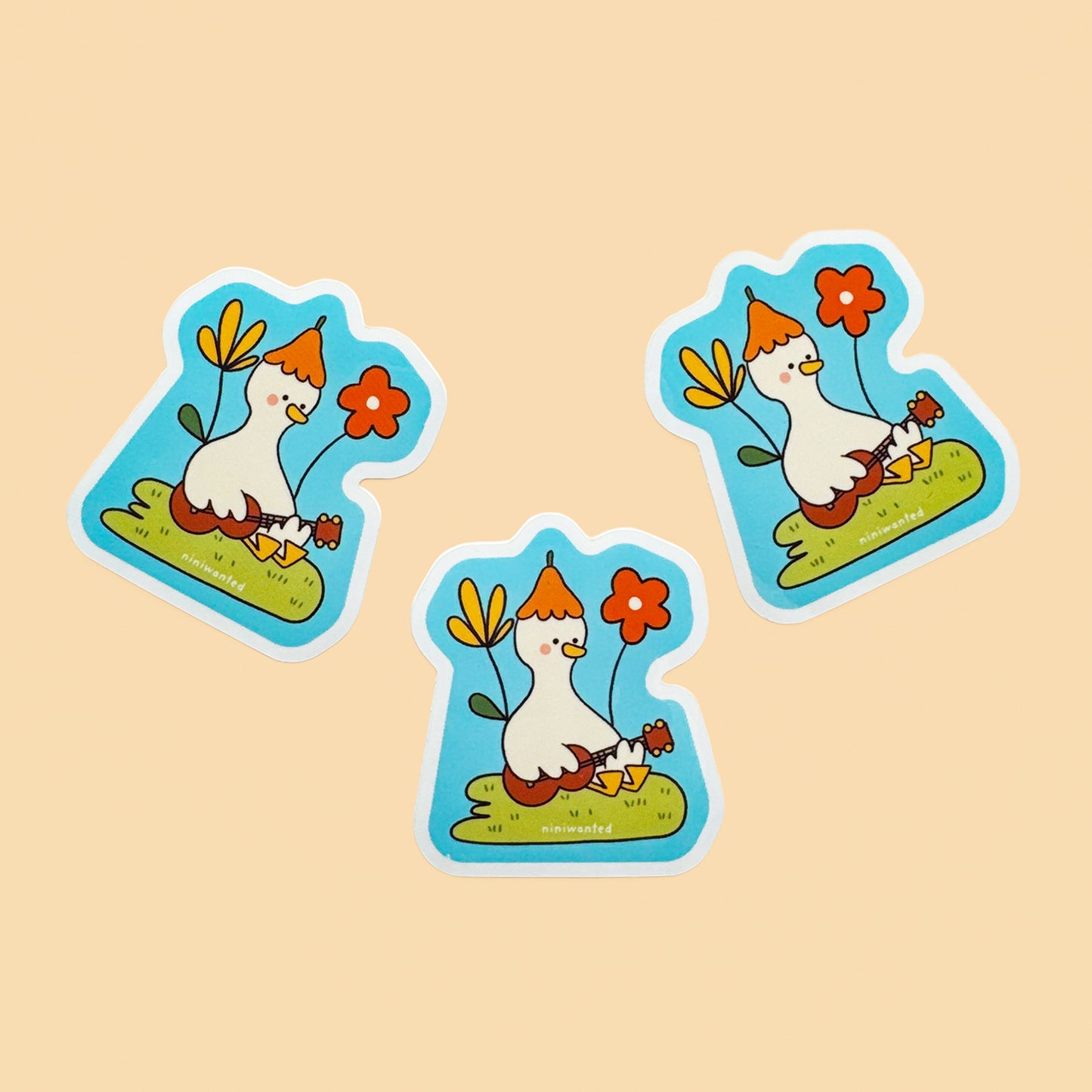 Duck ukulele Sticker