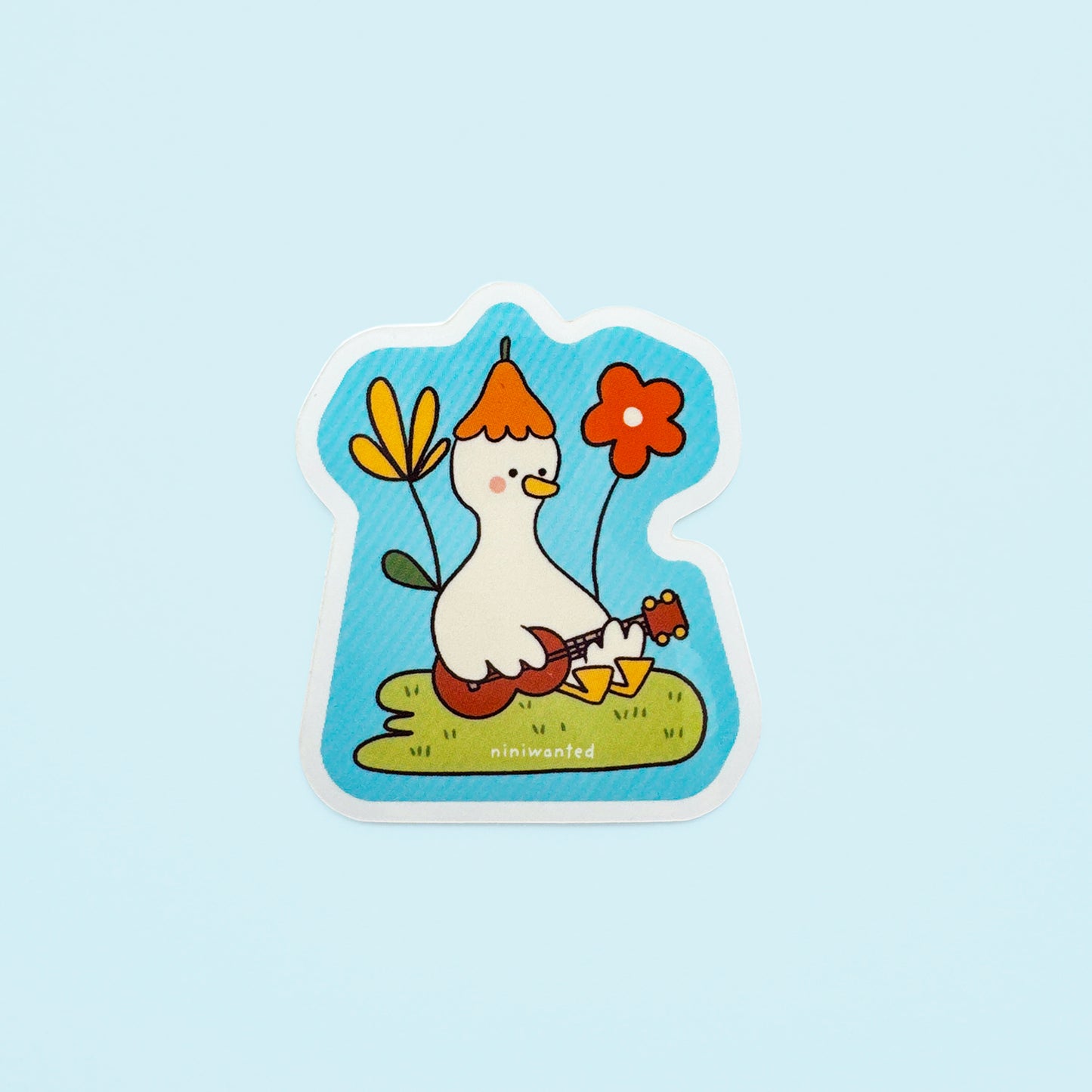Duck ukulele Sticker