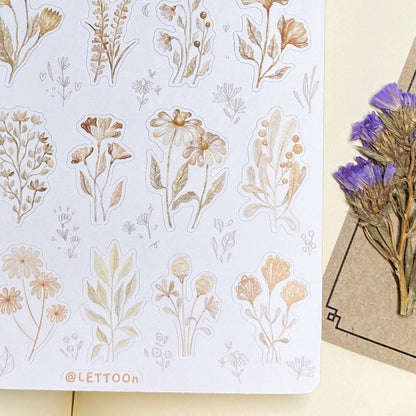 Sticker Sheet - Mellow Flower