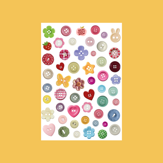 Buttons - A5 sticker sheet