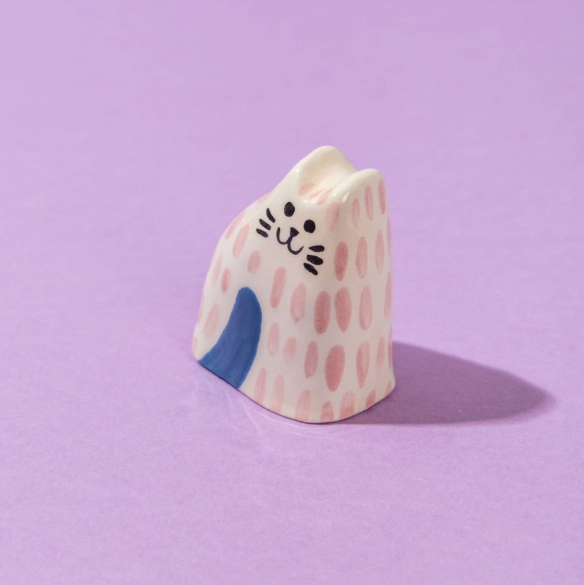 Tiny Cat Pink / Ceramic Piece