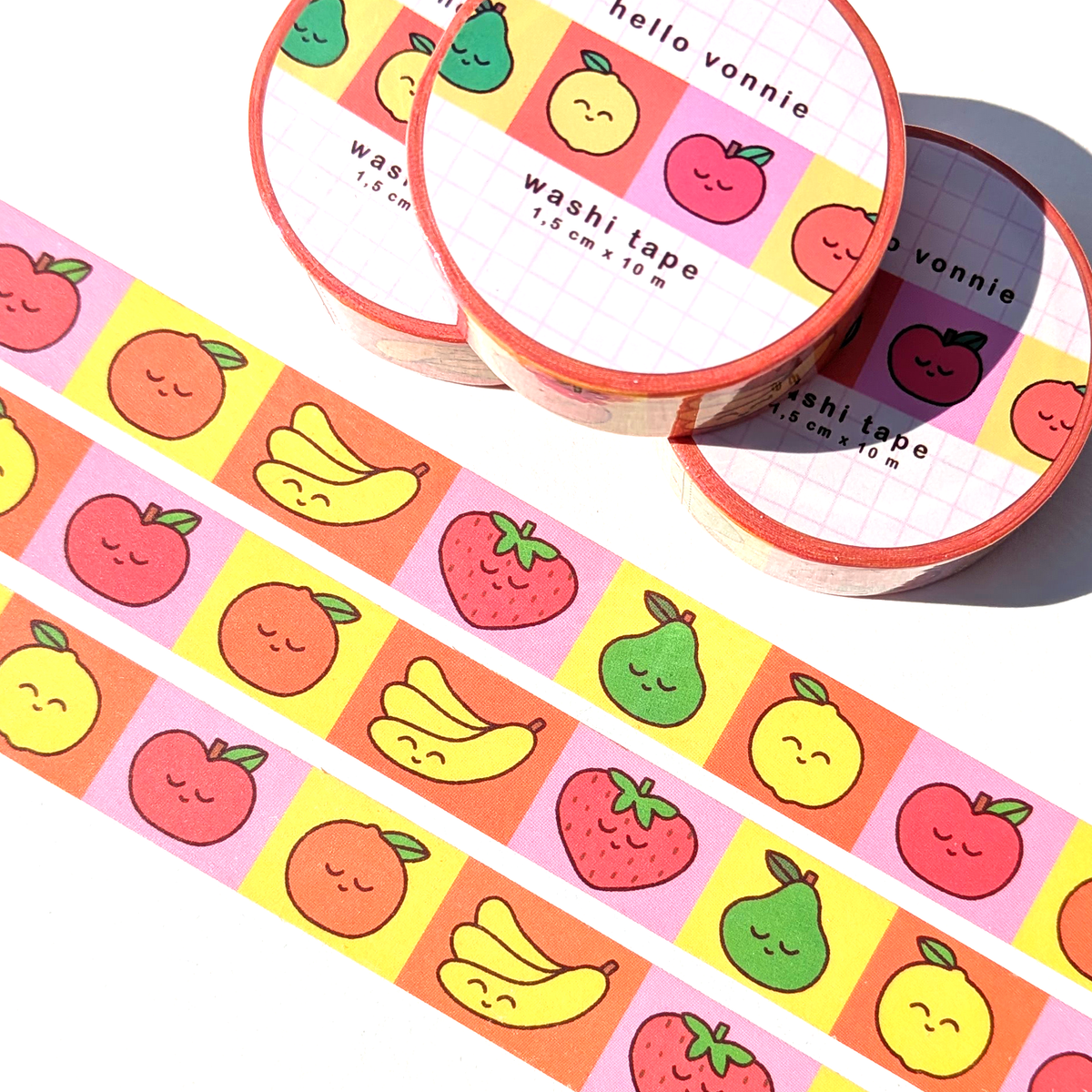 Fruit friends washi tape
