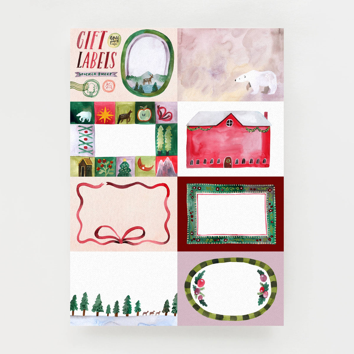 Christmas Labels Sticker sheet